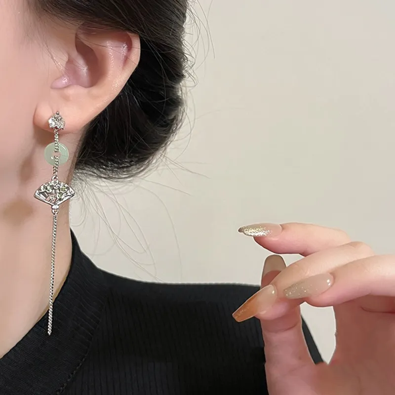 VOEX Colored Glaze Jade Earrings Women's-2