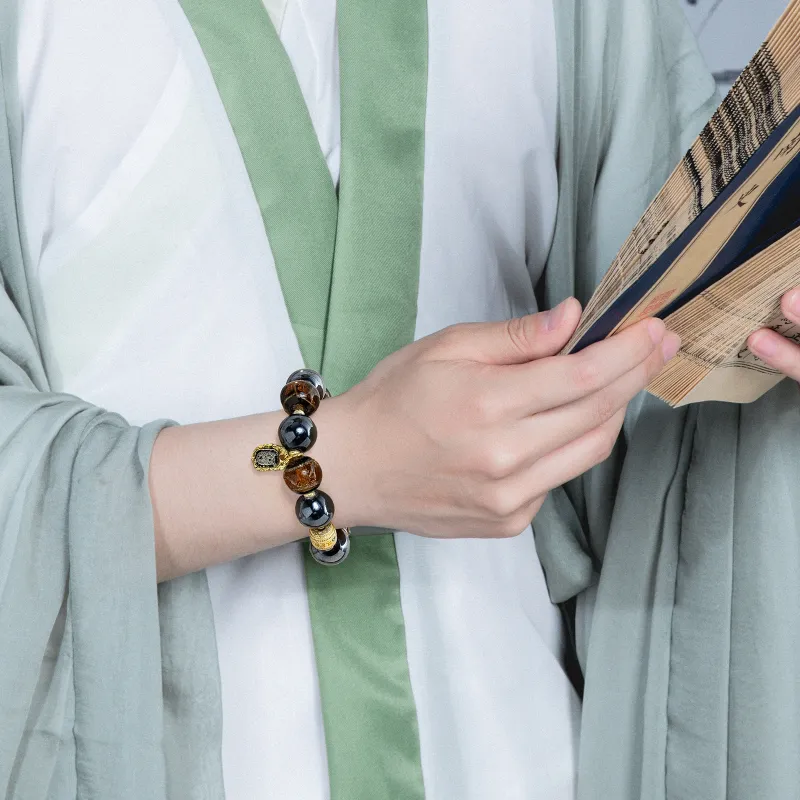 VOEX Colored Glaze Jade Bracelets Unisex-1