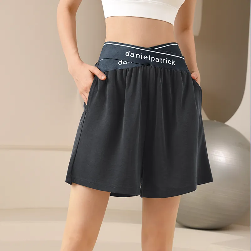 Lan Pattern Sports Shorts Women's-7