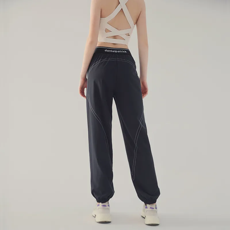 Lan Pattern Athletic Trousers Women's-3