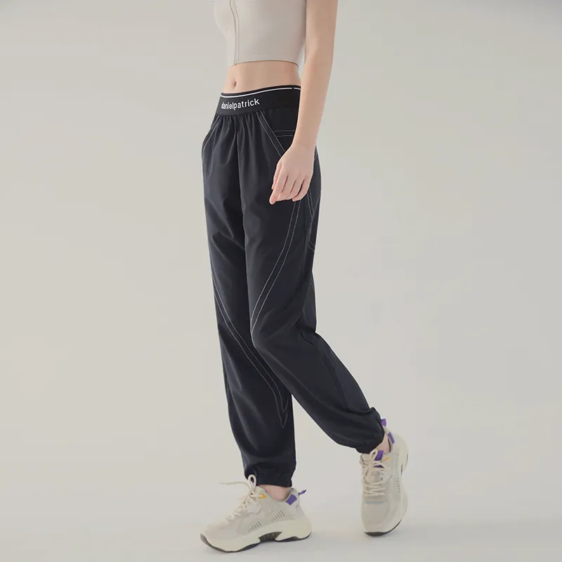 Lan Pattern Athletic Trousers Women's-2