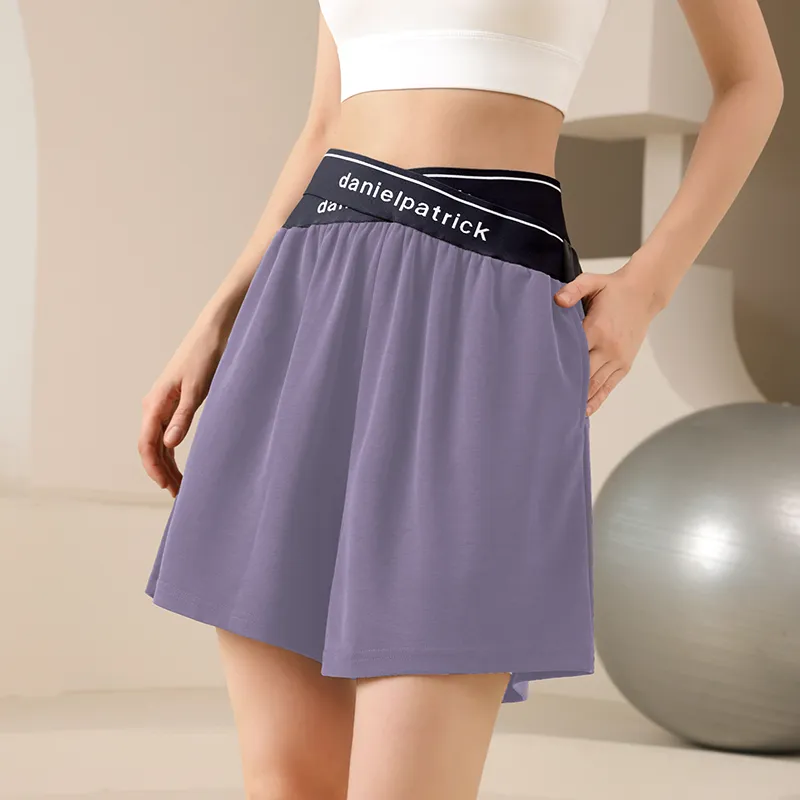 Lan Pattern Sports Shorts Women's-13