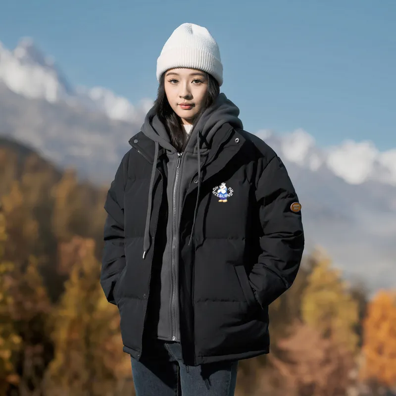 HOWIE LANDAU Down Jacket Unisex Black-2
