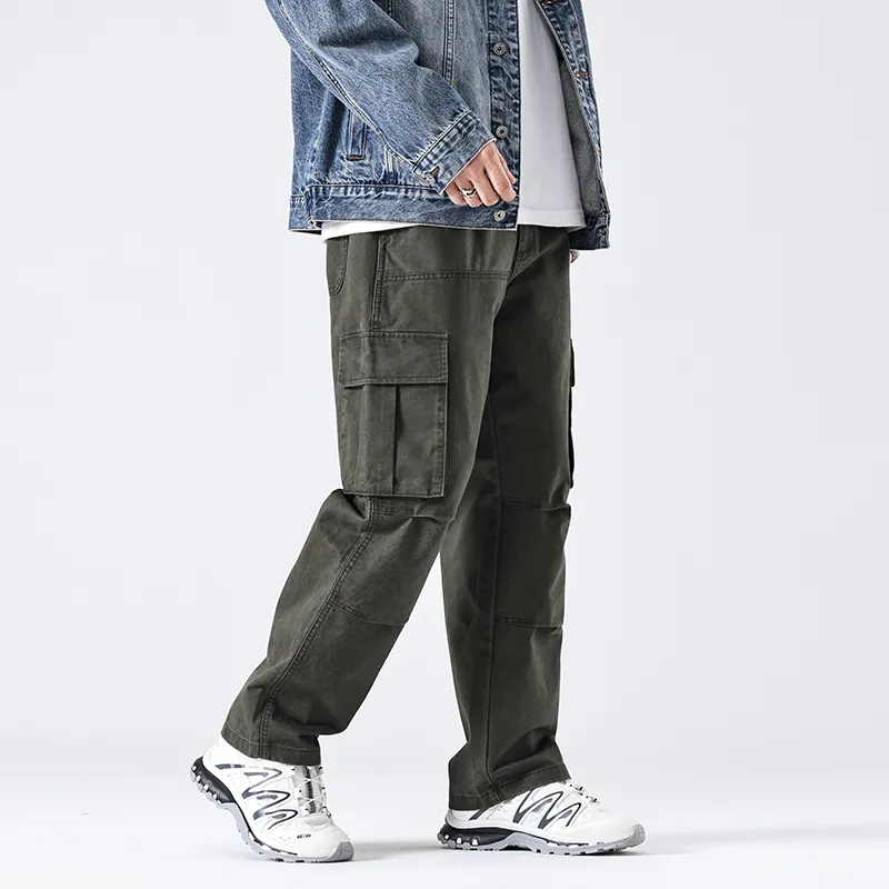 GTRG Casual Pants Unisex Army Green-5