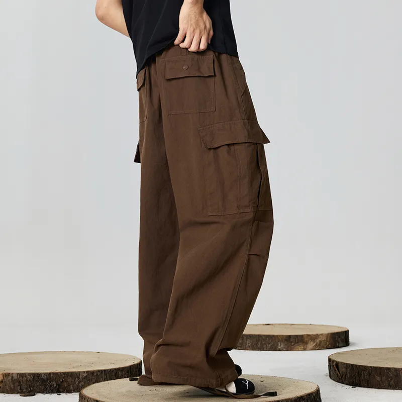 GTRG Casual Pants Unisex Brown-7