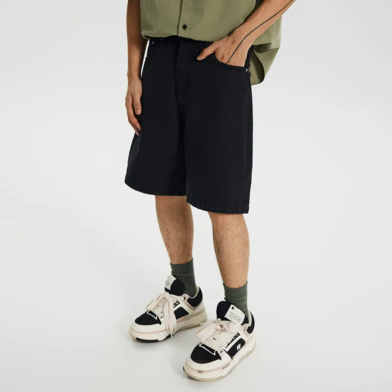 GTRG Denim Shorts Men Black-3