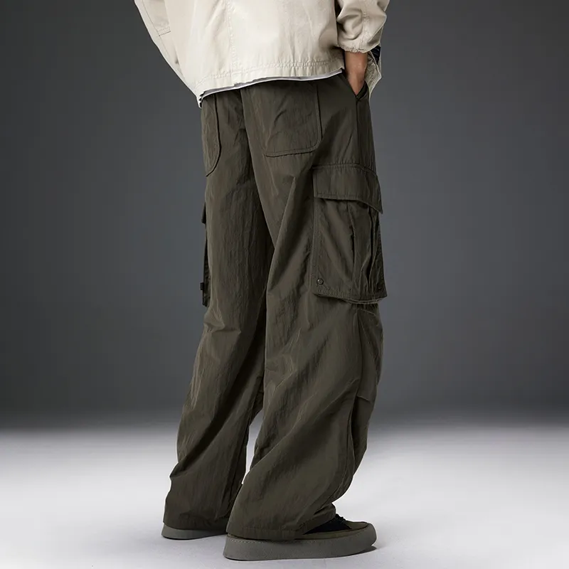 GTRG Casual Pants Unisex Khaki Gray-5