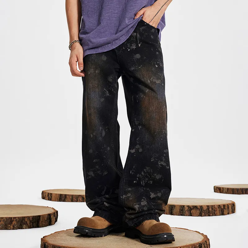 GTRG Jeans Unisex Dirty Mud Black-2