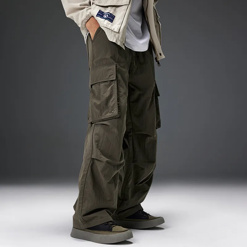 GTRG Casual Pants Unisex Khaki Gray-6