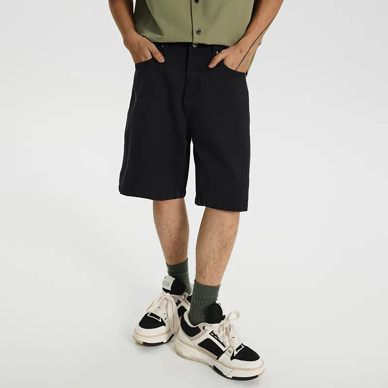 GTRG Denim Shorts Men Black-2