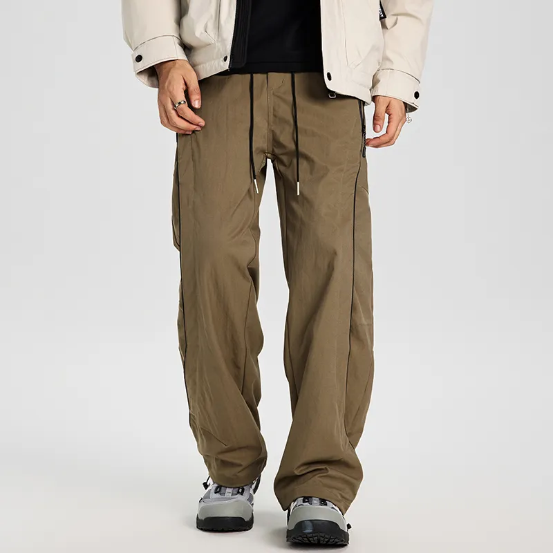 GTRG Casual Pants Unisex Khaki-2