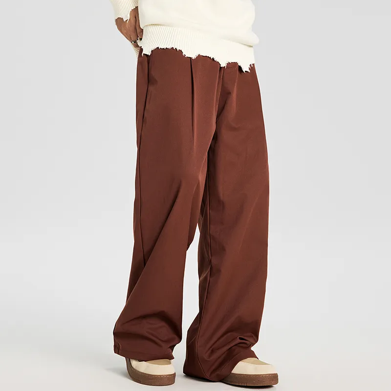 GTRG Casual Pants Unisex Rusty Red-3