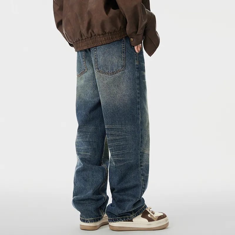 M-MAICCO Jeans Unisex Cyan Blue-9