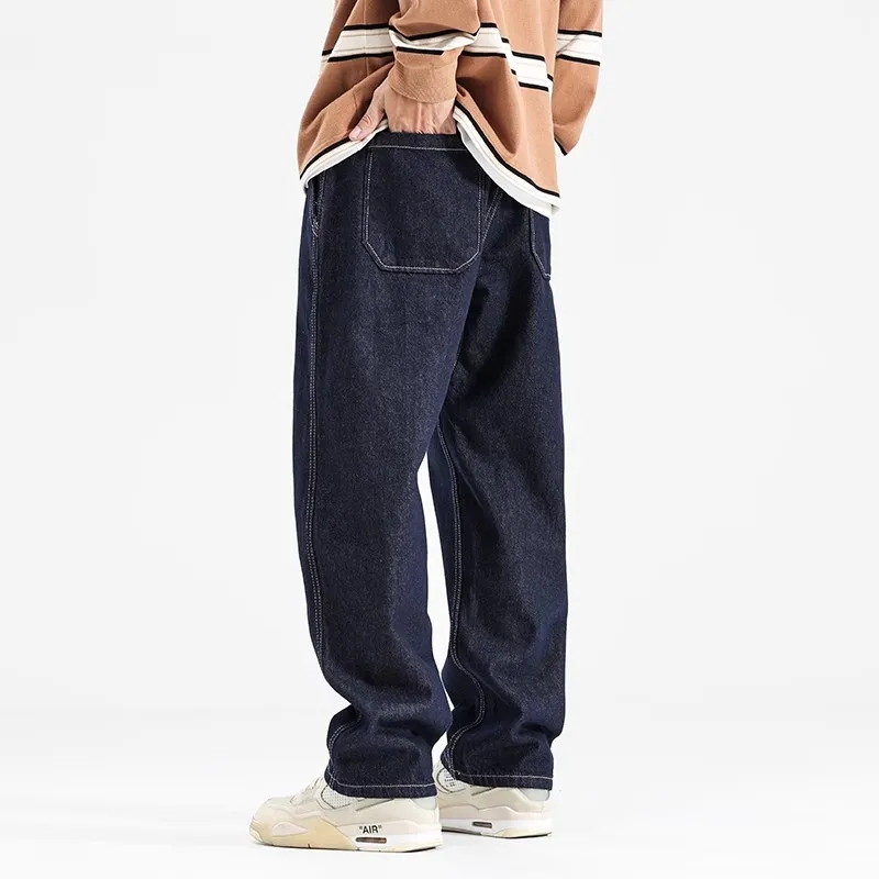 GTRG Jeans Unisex Navy Blue-4