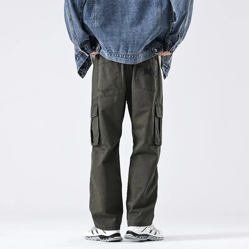 GTRG Casual Pants Unisex Army Green-6