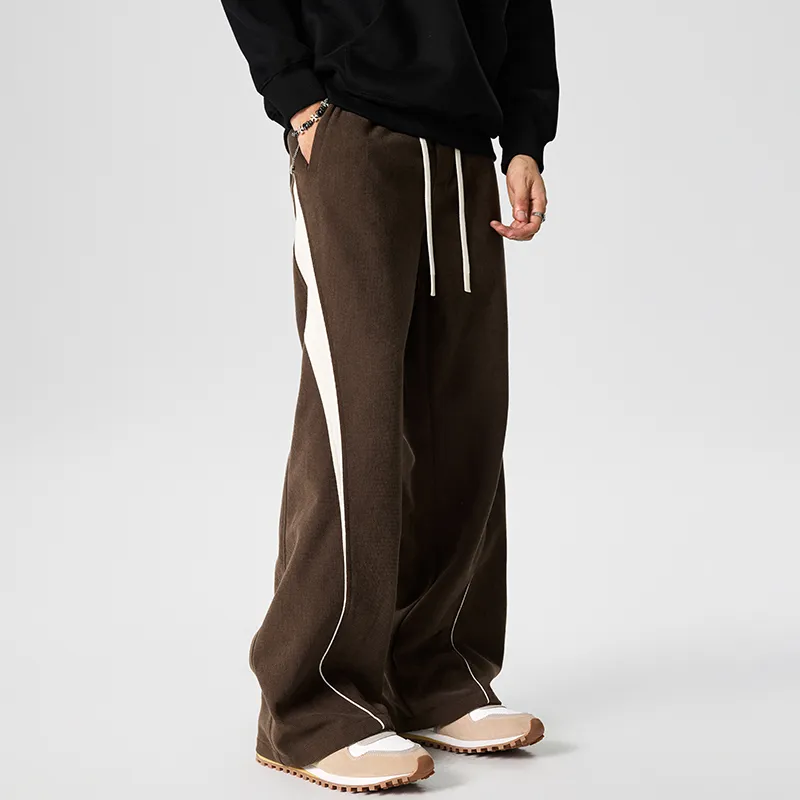 GTRG Casual Pants Unisex Coffee-3