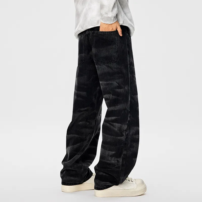 GTRG Jeans Unisex Black Zebra Print-3