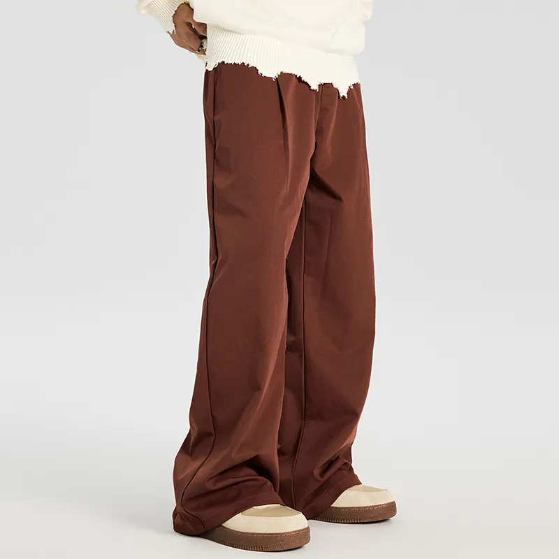 GTRG Casual Pants Unisex Rusty Red-5
