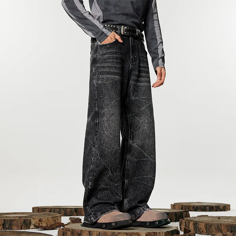 GTRG Jeans Unisex Black Gray Color-5