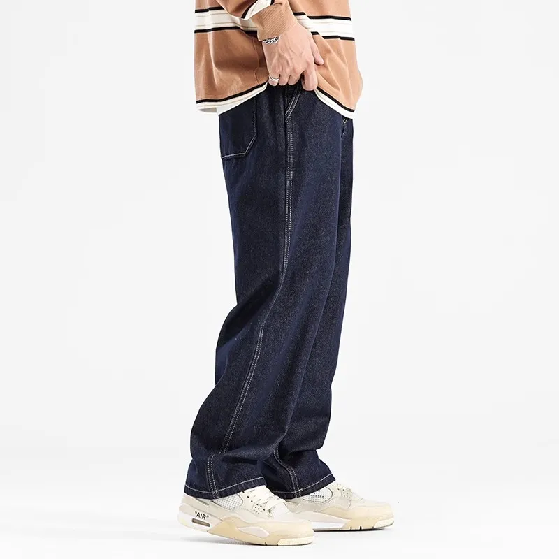 GTRG Jeans Unisex Navy Blue-3