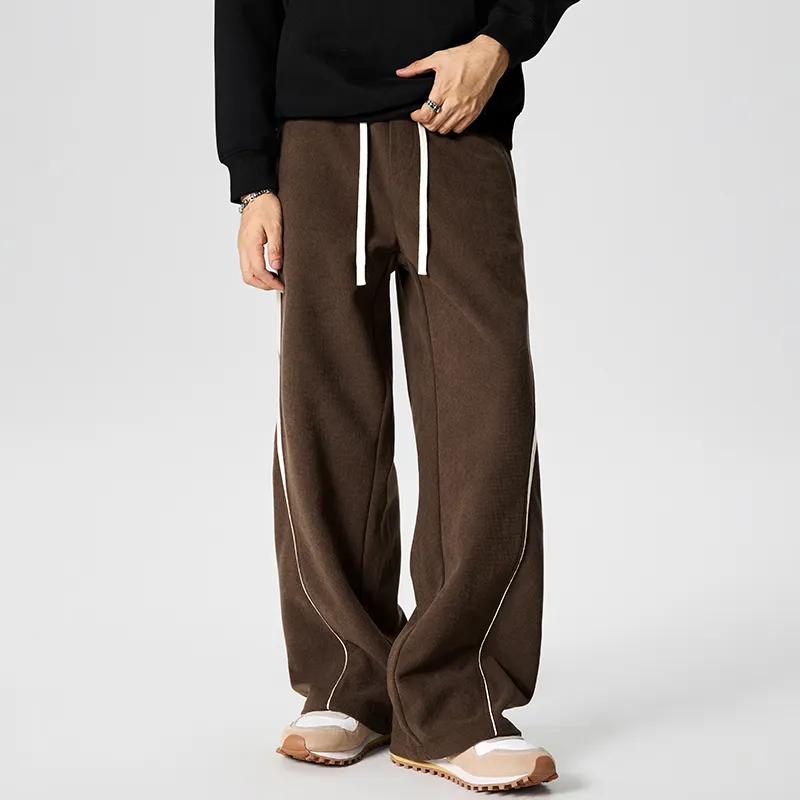GTRG Casual Pants Unisex Coffee-2