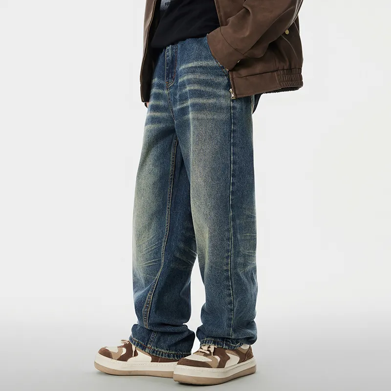 M-MAICCO Jeans Unisex Cyan Blue-11
