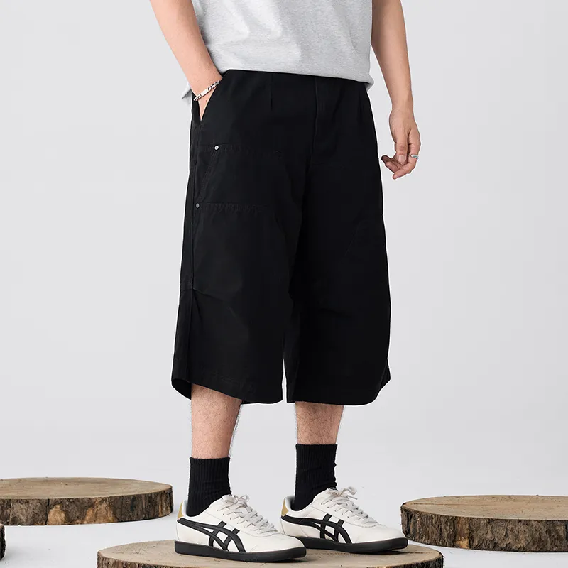 GTRG Casual Shorts Unisex Blue Black-3