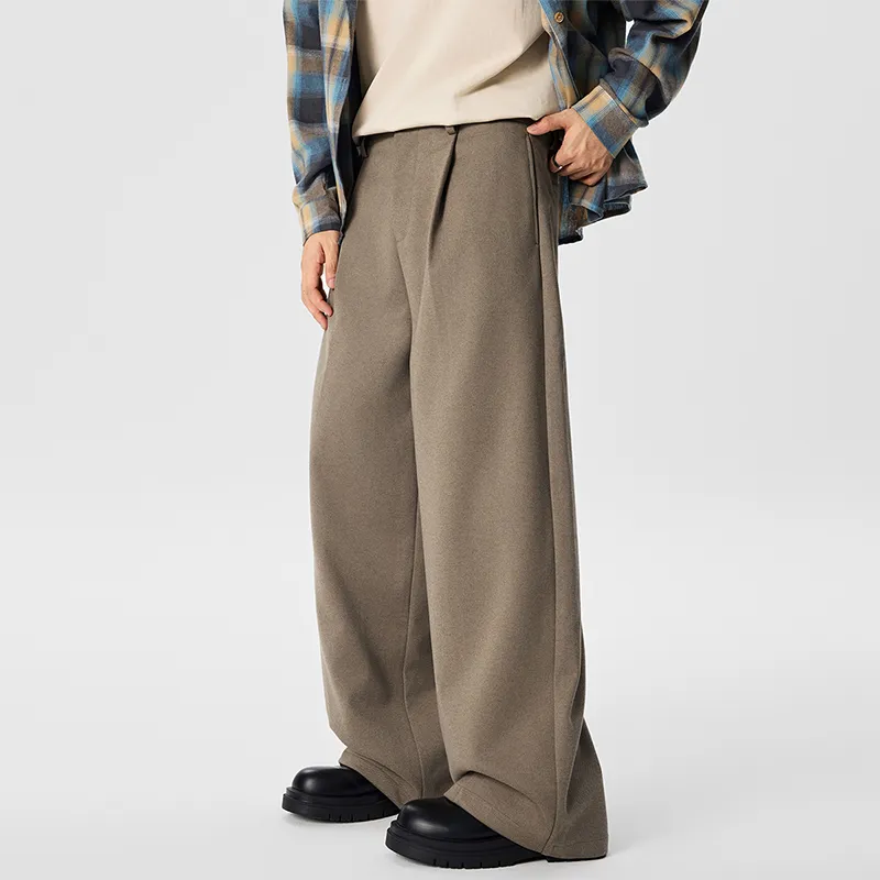 GTRG Casual Pants Unisex Greige-3