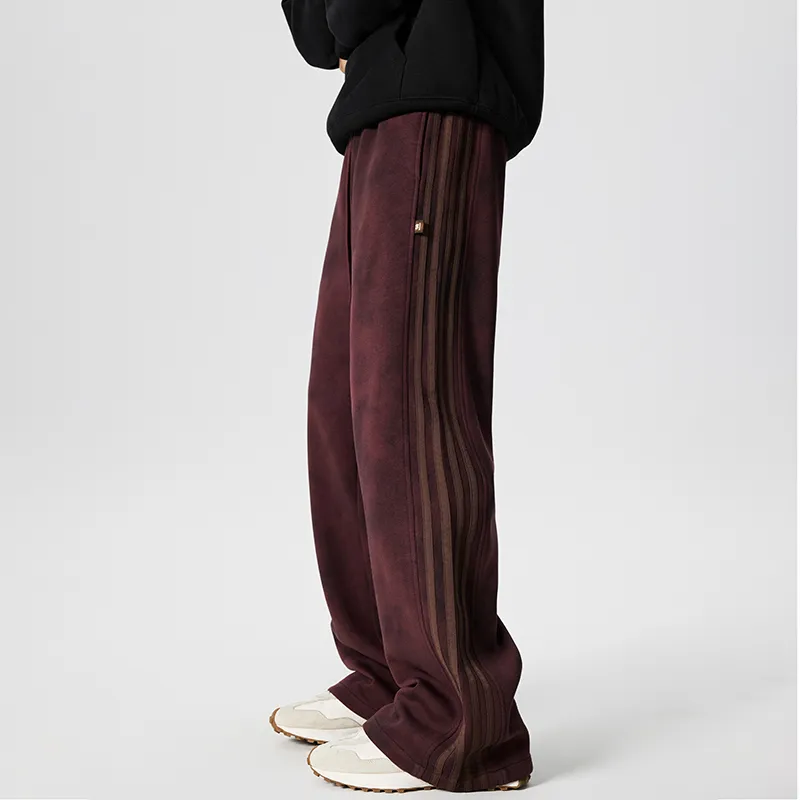 GTRG Casual Pants Unisex Dirty Red-5
