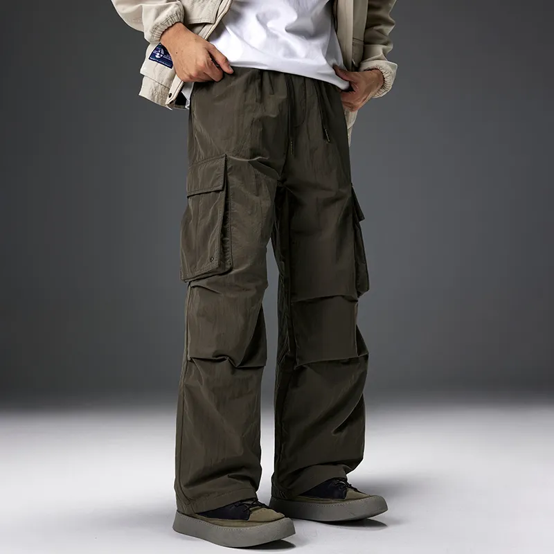 GTRG Casual Pants Unisex Khaki Gray-2