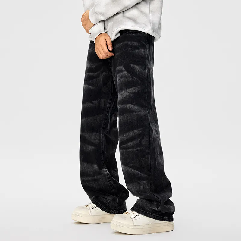 GTRG Jeans Unisex Black Zebra Print-5