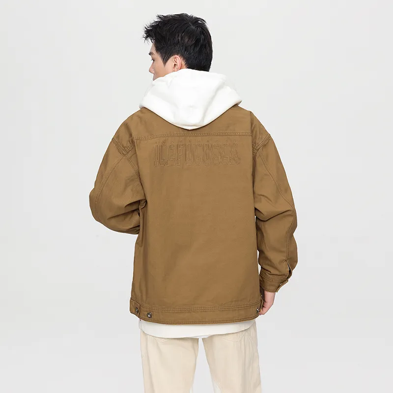 GTRG Jackets Coats Unisex Gold Brown-6