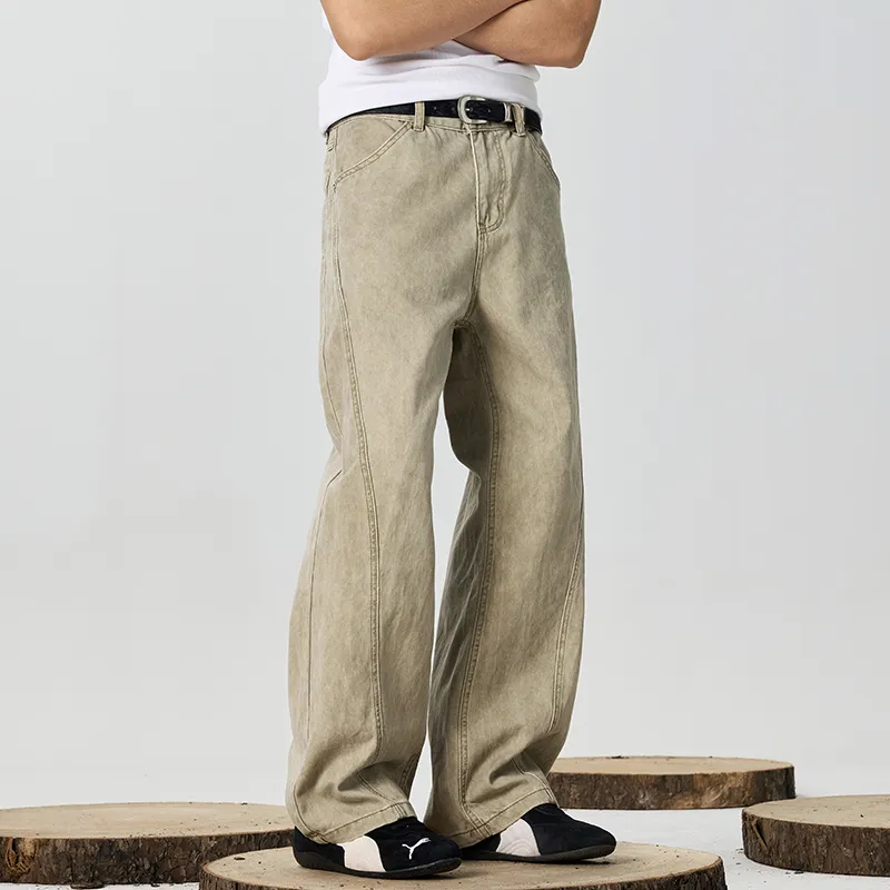 GTRG Jeans Unisex Khaki-3