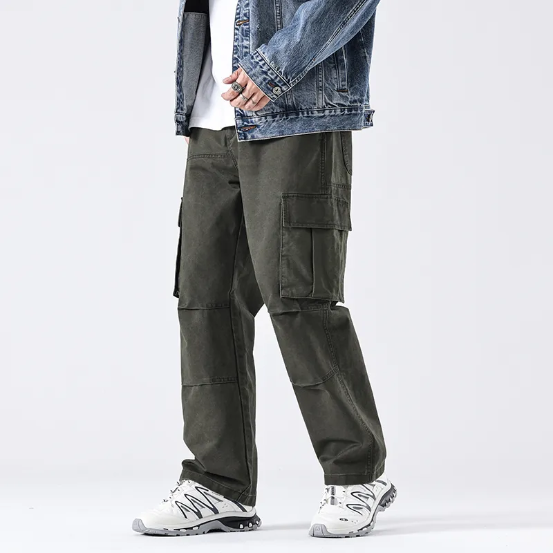 GTRG Casual Pants Unisex Army Green-4