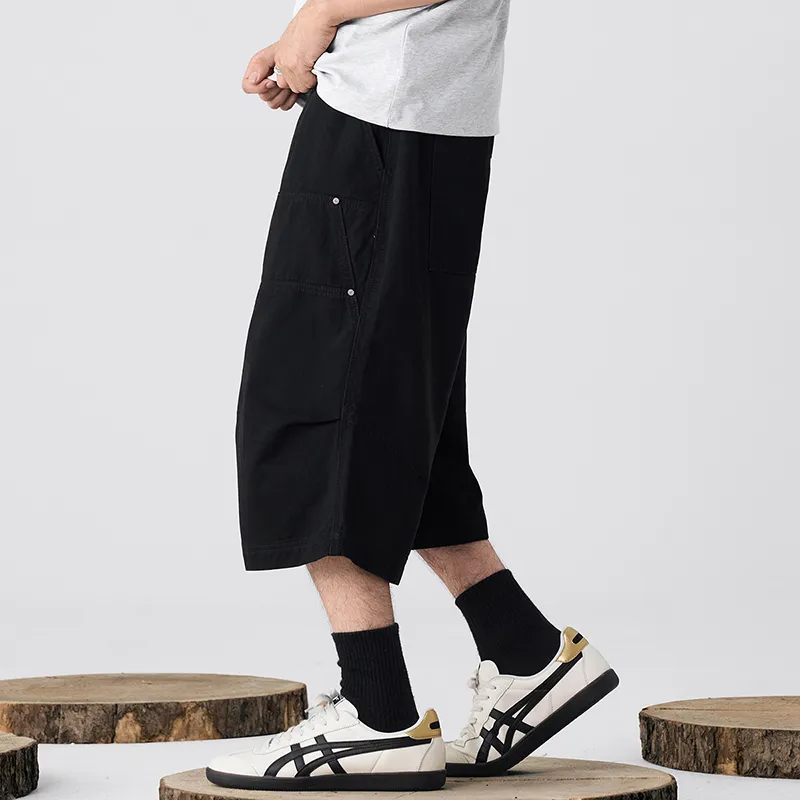 GTRG Casual Shorts Unisex Blue Black-4