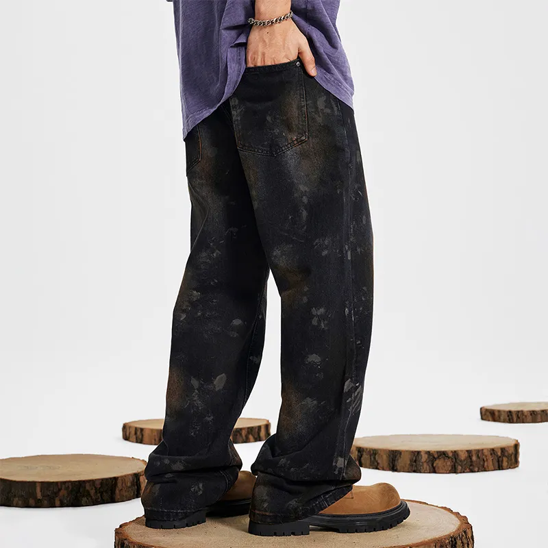 GTRG Jeans Unisex Dirty Mud Black-6