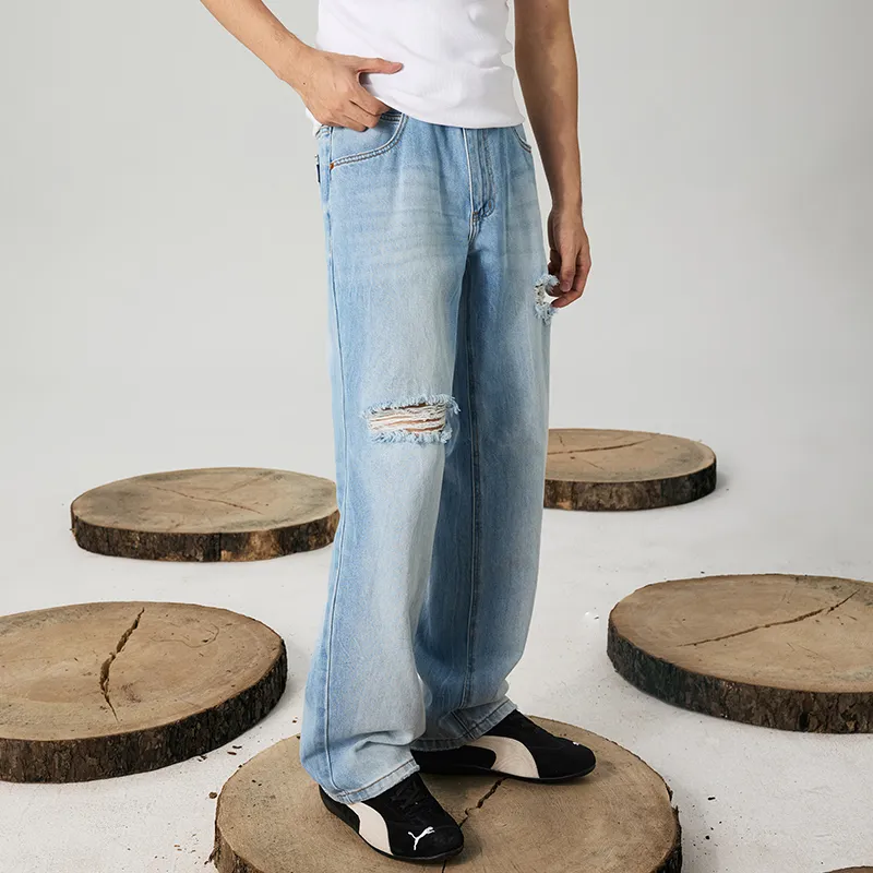 GTRG Jeans Unisex Colorful Blue-5