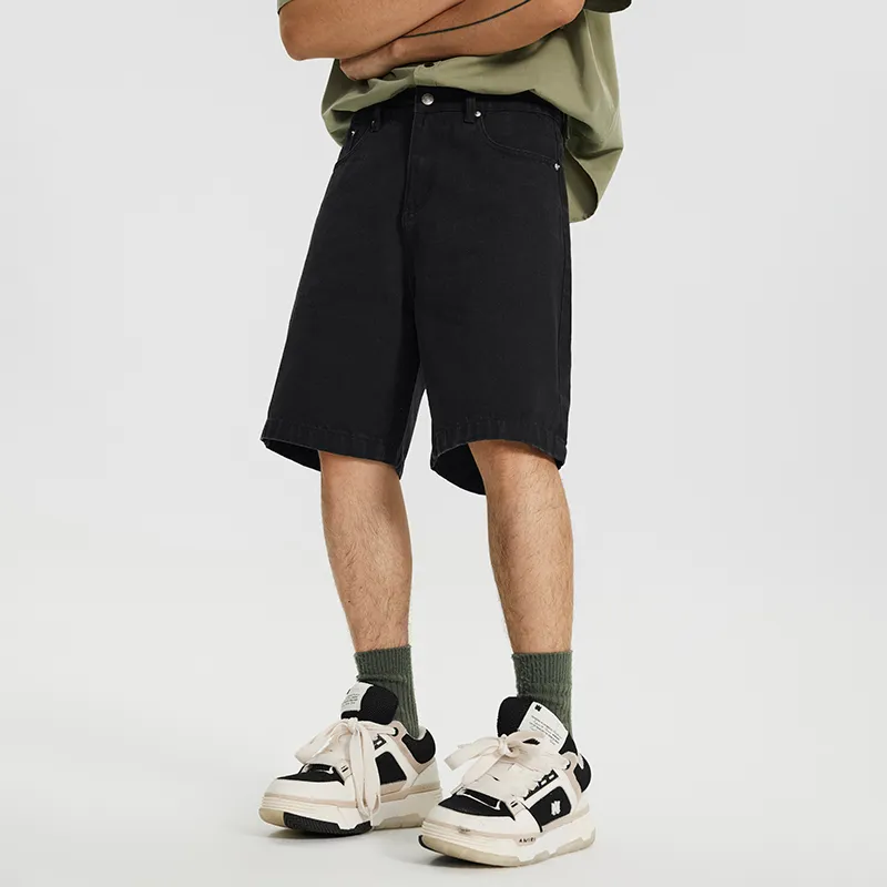 GTRG Denim Shorts Men Black-4
