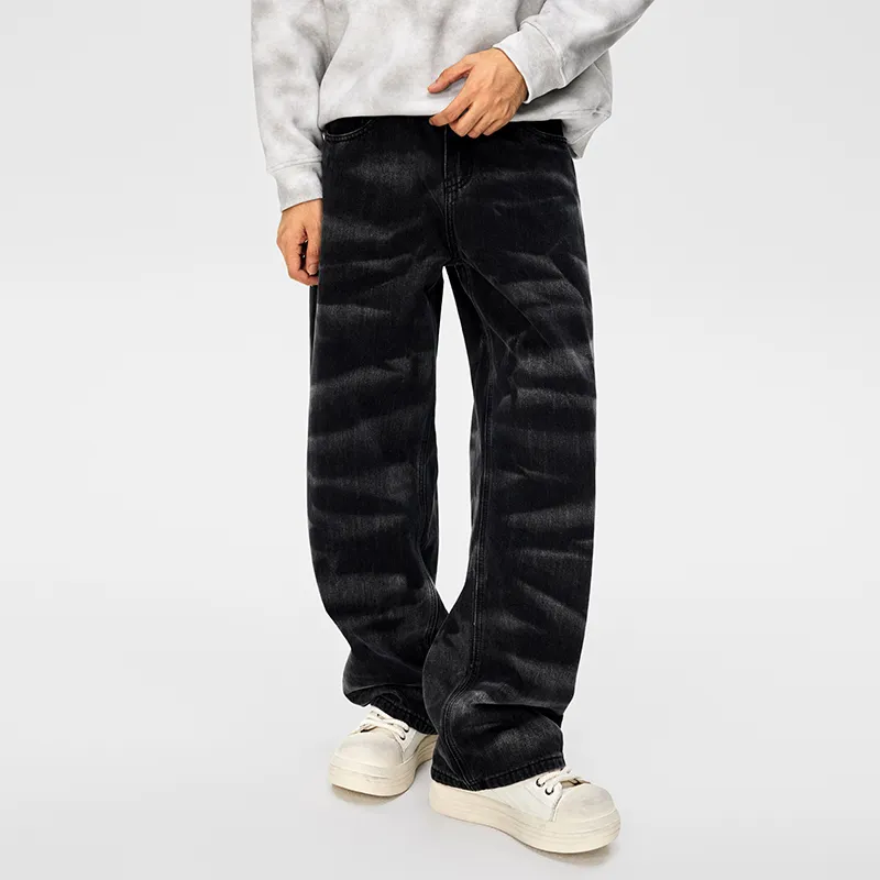 GTRG Jeans Unisex Black Zebra Print-2