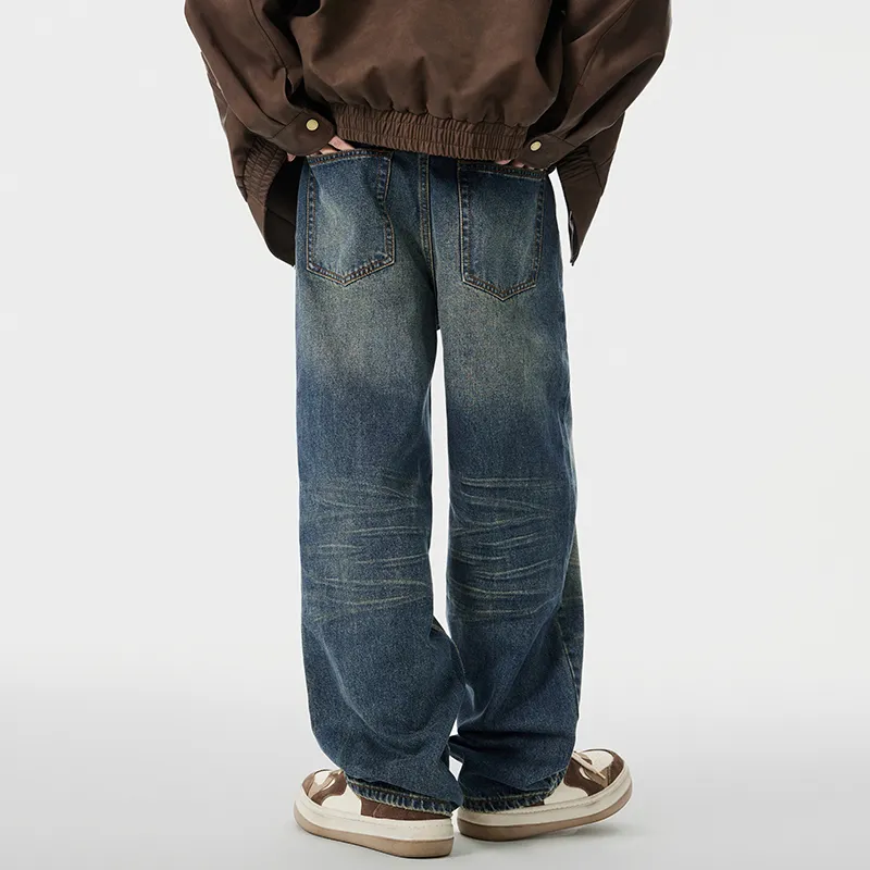 M-MAICCO Jeans Unisex Cyan Blue-12