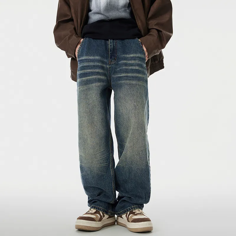 M-MAICCO Jeans Unisex Cyan Blue-8