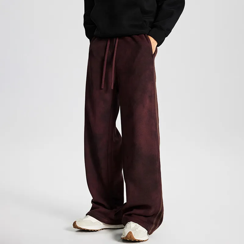 GTRG Casual Pants Unisex Dirty Red-3