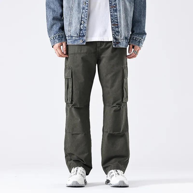 GTRG Casual Pants Unisex Army Green-2