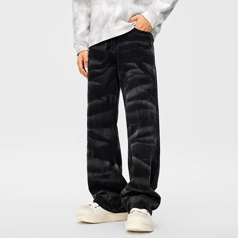 GTRG Jeans Unisex Black Zebra Print-4