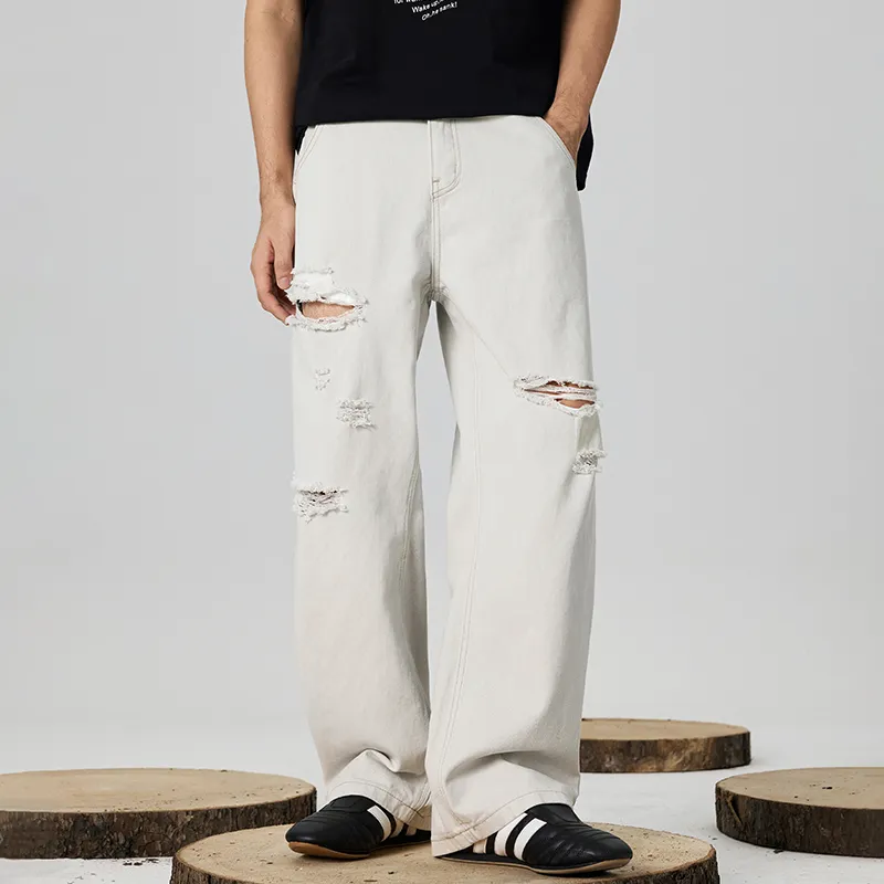 GTRG Jeans Unisex White-5