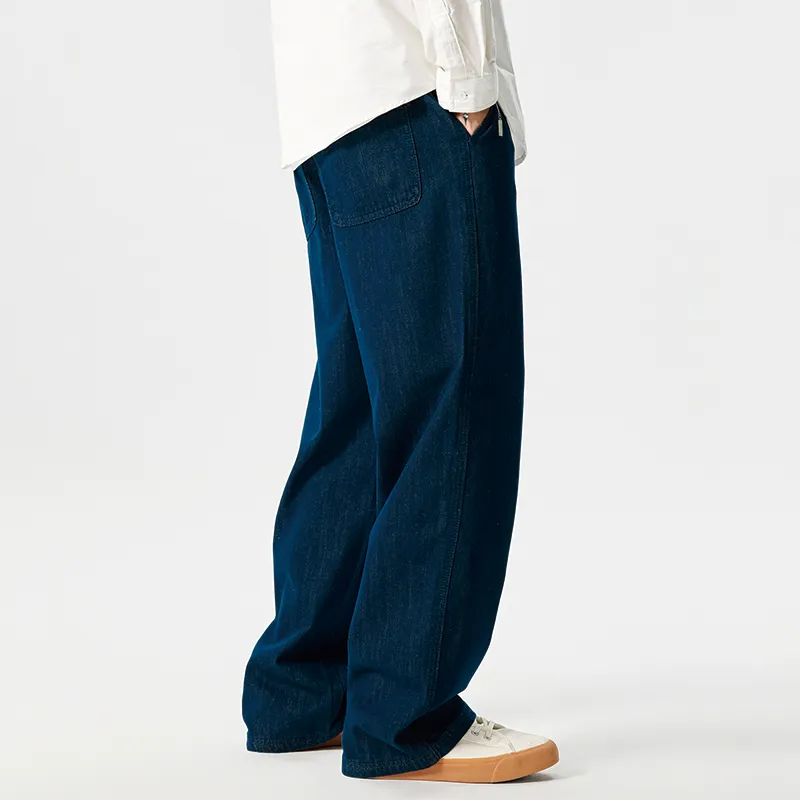 GTRG Jeans Unisex Navy Blue-4