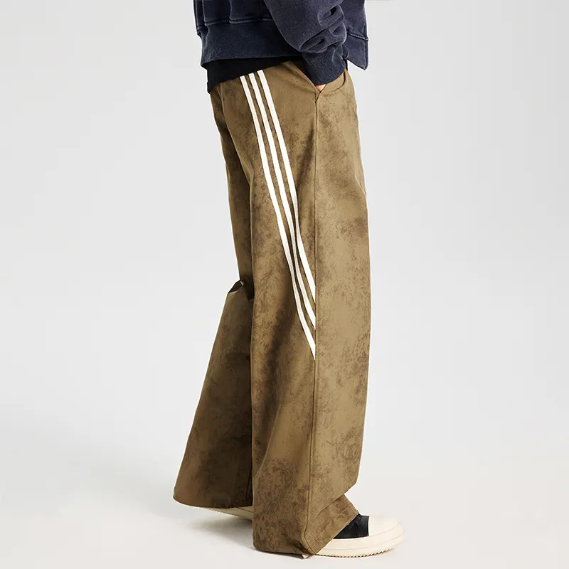 GTRG Casual Pants Unisex Embroidered Khaki-5