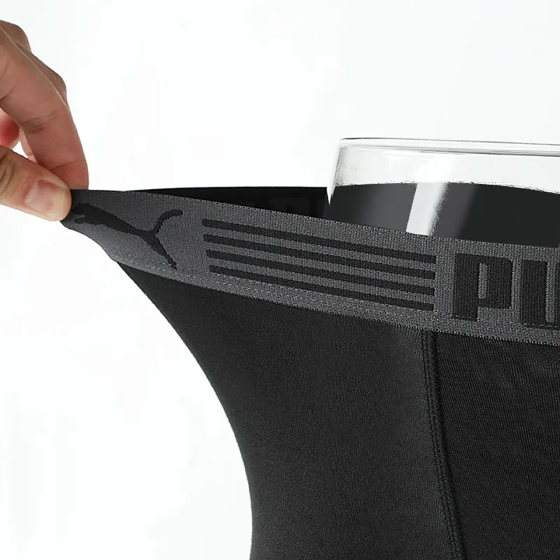 PUMA Underpants Men's 3 Pack Black Gray Combination, Includes Box-6