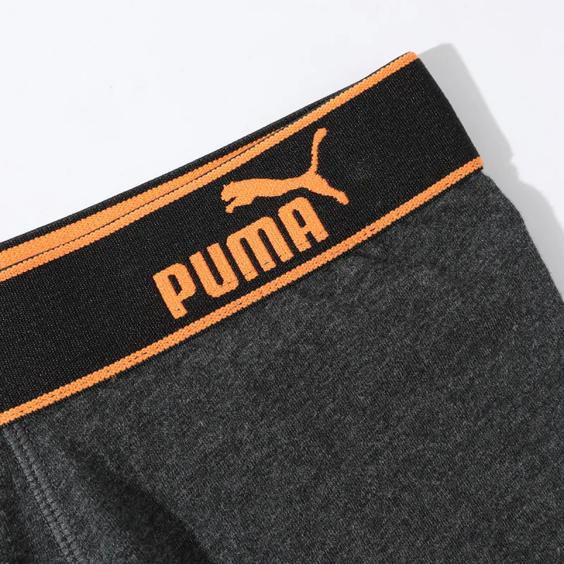 PUMA Underpants Men's 2 Pack Brown/Heather Gray-3