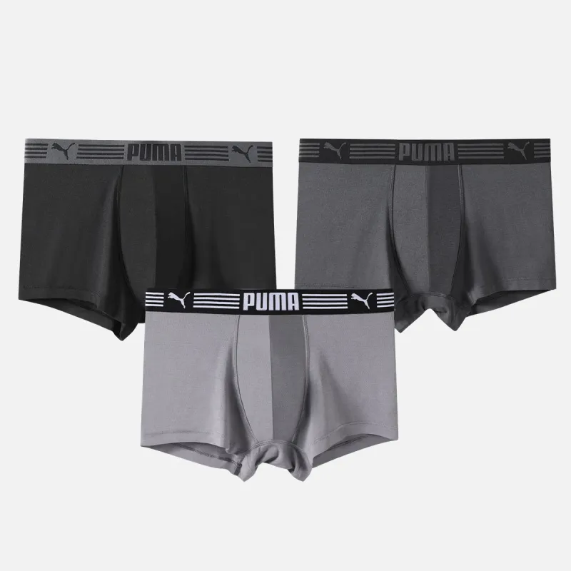 PUMA Underpants Men's 3 Pack Black Gray Combination, Includes Box-2
